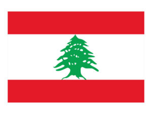 vector illustration of Flag of Lebanon
