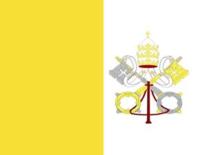 The flag of Vatican City was adopted on June 7, 1929, the year Pope Pius XI signed the Lateran Treaty with Italy, creating a new independent state governed by the Holy See. The Vatican flag is modeled on the 1808 yellow and white flag of the earlier Papal States, to which a papal tiara and keys were later added.